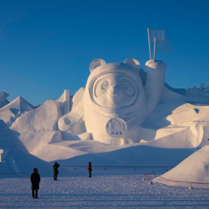 無人機(jī)航拍哈爾濱冰情雪韻